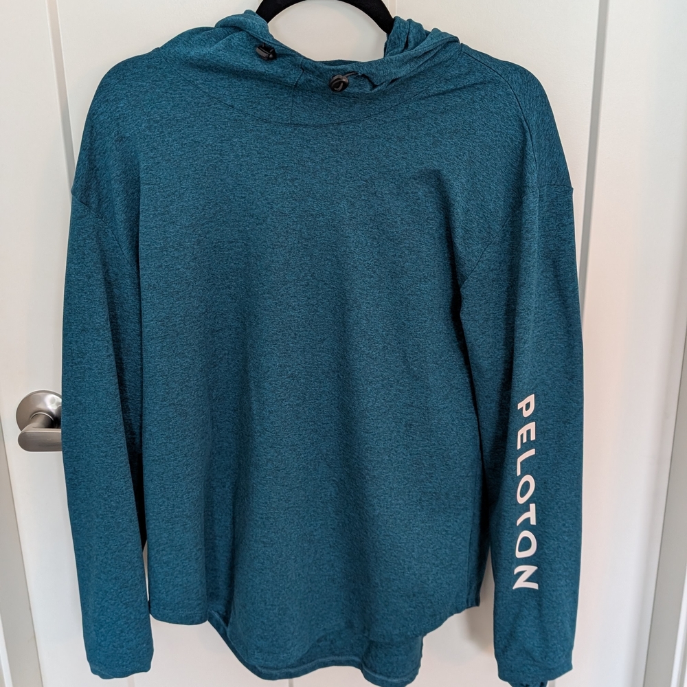 Peloton Teal Hoodie